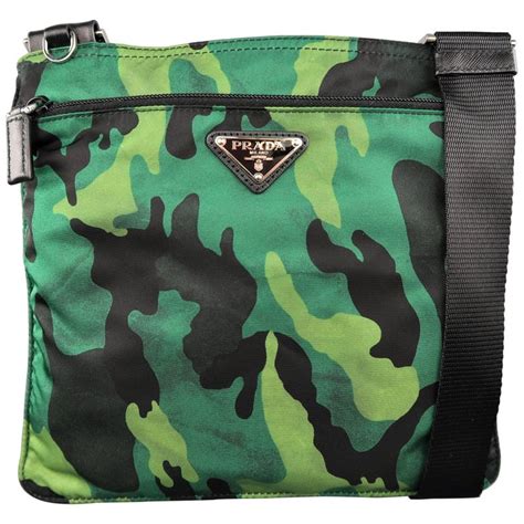 prada camouflage bag|Prada small nylon camera bag.